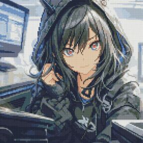 Алмазна мозаїка 40х40 АМО7889 Цифрова загадка "Ідейка"