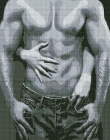 Алмазна мозаїка 40х50 АМО7926  Спокусливі лінії тіла "Ідейка"