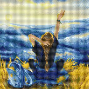 Алмазна мозаїка б/підрамн 30х30 АМС7685 Рідні Карпати "Ідейка"