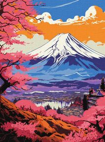 Розпис по номерах 30х40 КНО2900 Чарівна Фудзі "Ідейка"