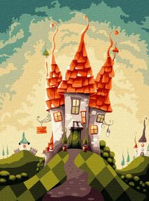 Розпис по номерах 30х40 КНО6080 Казкова хатинка "Ідейка" Розпис по номерах 30х40 КНО6080 Казкова хатинка "Ідейка"