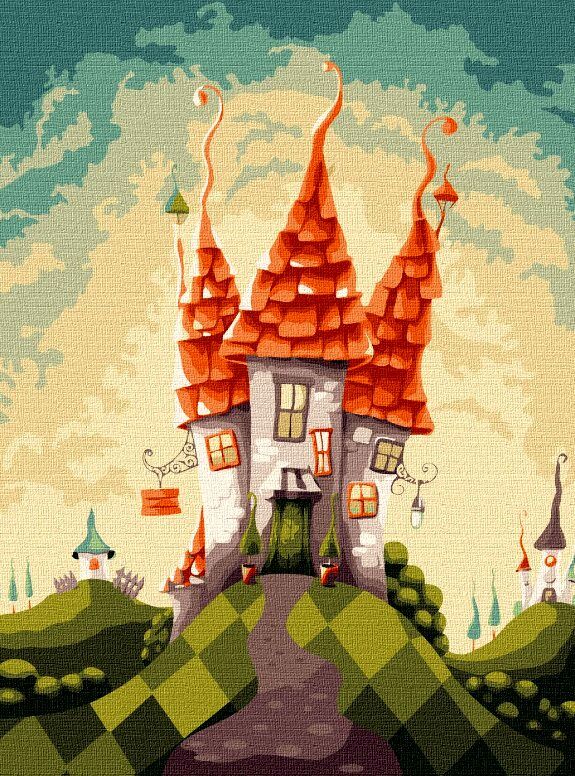 Розпис по номерах 30х40 КНО6080 Казкова хатинка Ідейка Ціна (цена) 144.80грн. | придбати  купити (купить) Розпис по номерах 30х40 КНО6080 Казкова хатинка Ідейка доставка по Украине, купить книгу, детские игрушки, компакт диски 0