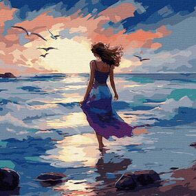 Розпис по номерах 40х40 КНО8418 Прекрасна стихія "Ідейка"