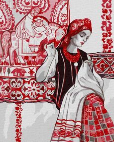 Розпис по номерах 40х50 КНО2539 Талановита майстриня "Ідейка"