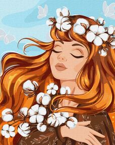 Розпис по номерах 40х50 КНО2558 Вогняна ніжність "Ідейка"