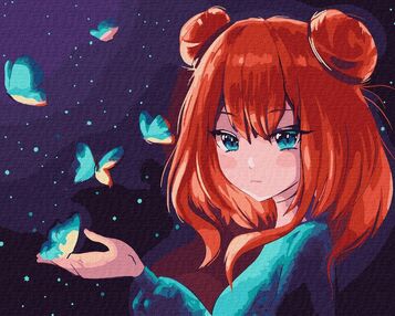 Розпис по номерах 40х50 КНО2579 Політ метеликів "Ідейка"