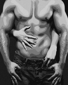 Розпис по номерах 40х50 КНО8403 Спокусливі лінії тіла "Ідейка"