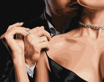 Розпис по номерах 40х50 КНО8410 Ніжний дотик "Ідейка"