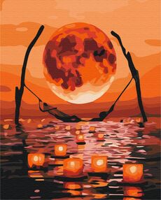 Розпис по номерах 40х50 BS32226 Місяць повного релаксу brushme Брашми