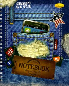 Блокнот В5 120 аркушів лаковка збоку пружина