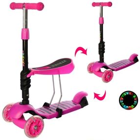 Самокат MAXI 3 колісний рожевий JR 3-054P Самокат MAXI 3 колісний рожевий JR 3-054P