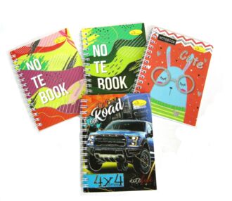 Блокнот А6 40аркушів посипка пружина зверху