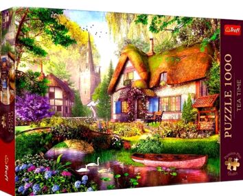 Пазли 1000 елементів Час чаювання Хатинка у лісі 10804