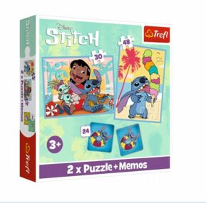 Пазли 2в1 Мемо 93585 Щасливий день Ліло і Стітча