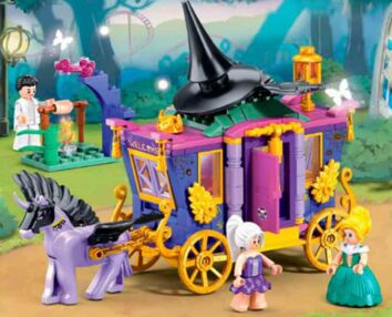 Конструктор Sluban Рожева серія карета фігурки пегас 287 деталей М38-В1056