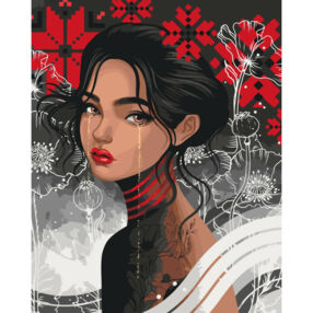 Розпис по номерах 40х50 10094-АС Чорнобрива "Art Craft" арт крафт