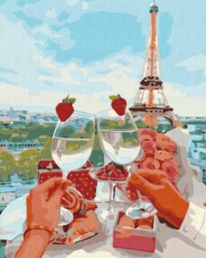 Розпис по номерах 40х50 BS1172 Ігристий Париж brushme Брашми