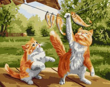 Розпис по номерах 40х50 КНО6512 Гарний улов "Ідейка"