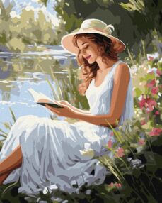 Розпис по номерах 40х50 КНО8355 Захоплююче читання "Ідейка"