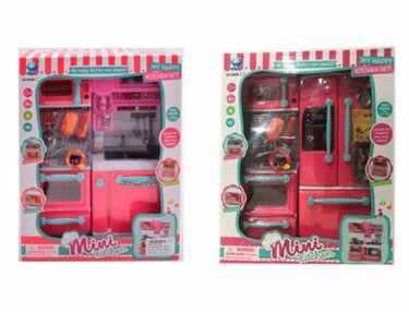 Меблі кухня плита посуд продукти 2 види 66096-66096-2