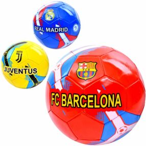 Мяч футбольний 3 кольори 3 види клуби EV-3359 Мяч футбольний 3 кольори 3 види клуби EV-3359