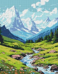 Алмазна мозаїка 40х50 АМО7812 Літо в горах "Ідейка"