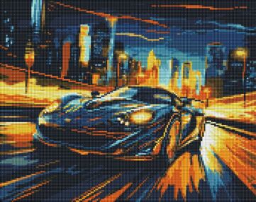Алмазна мозаїка 40х50 АМО7855 Нічне місто "Ідейка"