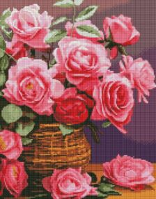 Алмазна мозаїка 40х50 АМО7856 Барвисті троянди "Ідейка"
