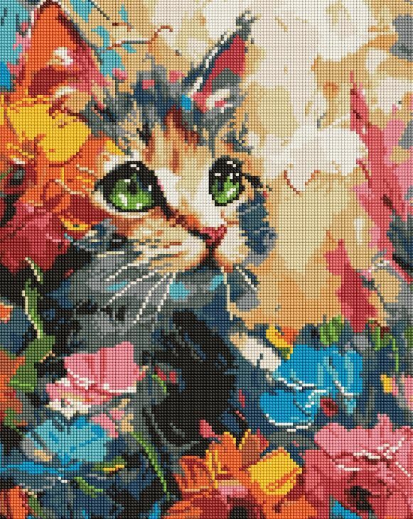 Алмазна мозаїка 40х50 АМО7994 Пухнастий котик Ідейка Ціна (цена) 322.00грн. | придбати  купити (купить) Алмазна мозаїка 40х50 АМО7994 Пухнастий котик Ідейка доставка по Украине, купить книгу, детские игрушки, компакт диски 0
