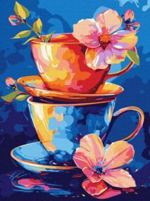 Розпис по номерах 30х40 КНО5123 Таємниці чаювання "Ідейка"