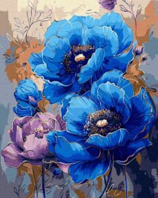 Розпис по номерах 40х50 КНО3275 Симфонія кольорів з фарбами металік "Ідейка"