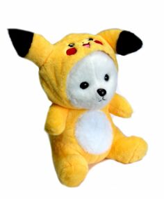 Ведмедик у костюмі Пікачу 40см з наповненням