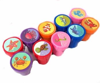 штамп дитячий набір 10 штук морські тваринки 68-8/WB2302