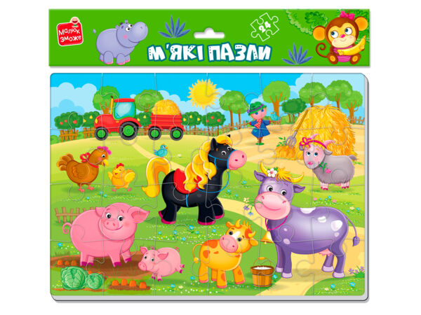 Пазли мякі Ферма VT1102-18 Ціна (цена) 69.10грн. | придбати  купити (купить) Пазли мякі Ферма VT1102-18 доставка по Украине, купить книгу, детские игрушки, компакт диски 0