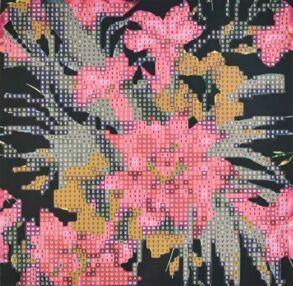 Алмазна мозаїка 18х18 JUB14393 Квітучий світ екзотичної краси "Strateg"