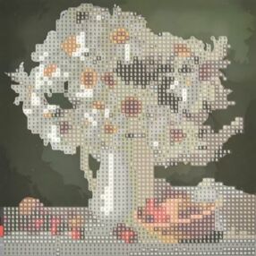 Алмазна мозаїка 18х18 JUB14405 Білі ромашки "Strateg"