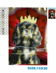 Алмазна мозаїка 10х15 YAB14423 Кавалер кінг-чарльз-спанієль "Strateg"