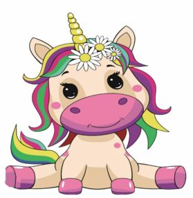 Розпис по номерах 30х30 ES107 Єдинорожка "Strateg"