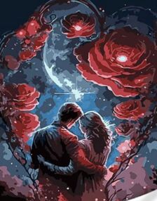 Розпис по номерах 30х40 SS1057 Романтика при зірках "Strateg"