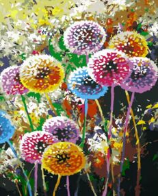 Розпис по номерах 30х40 SS6800 Неймовірна кульбаба "Strateg"