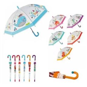 Парасолька дитяча кольорова 6 видів BT-CU-0046