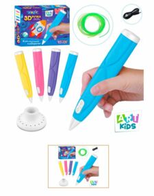 Ручка 3D 2 кольори пластику 4 кольори АК 0011