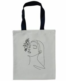 сумка шопер 35 х 40 см габардин сірий 4266