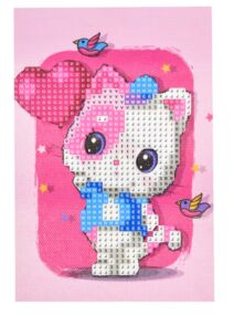 Алмазна мозаїка 10х15 YAB28637 Веселе кошеня з кулькою "Strateg"