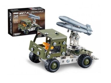 Конструктор металевий 134 деталі військовий 867-4