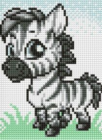 Алмазна мозаїка б/підрамн 15х20 АММ1021 Маленька зебра "Ідейка" Алмазна мозаїка б/підрамн 15х20 АММ1021 Маленька зебра "Ідейка"