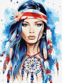 Розпис по номерах 30х40 КНО8421 Амулет "Ідейка"