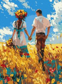 Розпис по номерах 30х40 КНО8453 Прогулянка закоханих "Ідейка"