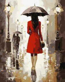 Розпис по номерах 40х50 КНО8402 Дощовитий день "Ідейка"