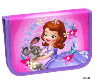 Пенал Leader 1 відділення 2 відвороти Disney SOFIA 21х13,5х4см 930511